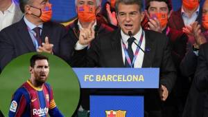 Luego de quedarse con la presidencia, Laporta dijo que animará a Messi para que continúe en el Barcelona.