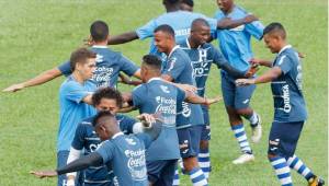 Honduras realizó su penúltimo entrenamiento en el estadio Olímpico de San Pedro Sula. Foto Delmer Martínez