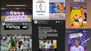 A pocas horas para el Honduras vs. Jamaica por la sexta fecha del octagonal, seleccionados y exfutbolistas lanzaron en sus redes sociales mensajes de optimismo.