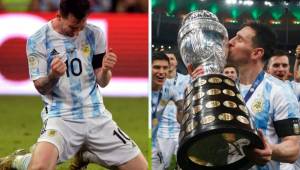 Lionel Messi habló tras consagrarse campeón con Argentina en la Copa América 2021.