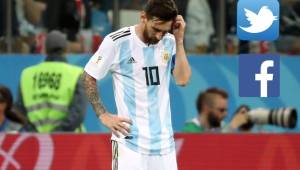 Leonel Messi muy triste por la derrota ante Croacia.