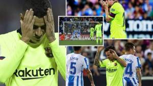 Jugadores del Barcelona salieron del campo de Leganés frustrados y confundidos por la derrota que han encajado, la primera de la temporada.
