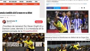 'Jamaica hincó a Honduras', son parte de los titulares de los medios internacionales tras el partido de la Selección Nacional.