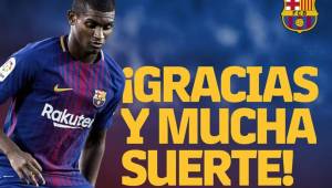 El Barcelona anunció que Marlon Santos ya no es más jugador azulgrana.