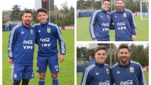 Leo Messi le dedicó un poco de su tiempo a los juveniles de la Albiceleste para tomarse una fotografía con cada uno de ellos.