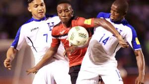 Honduras le ganó 3-1 a Trinidad y Tobago en el partido de la primera vuelta disputado en San Pedro Sula.