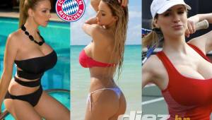 Así es Jordan Carver, la preciosa aficionada del Bayern Munich que es amante a la yoga, al fitness y sobre todo al fútbol. Disfruta de las mejores fotografías de esta belleza.