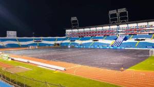 El estadio Olímpico fue protegido para el Honduras vs Costa Rica.