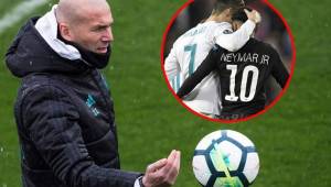 Zidane evitó hablar de la posible llegada de Neymar al Real Madrid, pero si elogió su talento.