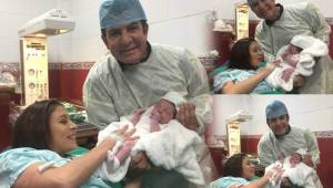 A sus 64 años, este jueves Salvador Nasralla se ha convertido en padre de una bella niña.