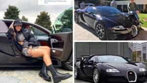 Georgina posa en un cochazo de lujo de su pareja, Cristiano Ronaldo y le hace una broma. Así es el lujoso auto.