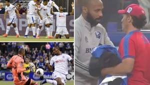 Te mostramos imágenes del histórico triunfo 1-2 de Olimpia contra Impact Montreal en la Champions de Concacaf. Al final de partidos los futbolistas del albo fueron saludaron a Thierry Henry.