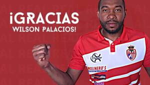 Real Sociedad anunció que le rescindió contrato al mediocampista Wilson Palacios para 'apoyarlo en sus nuevos proyectos'.