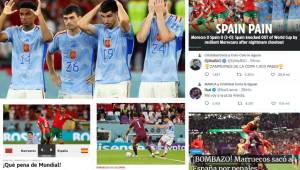La prensa internacional se sorprende ante la eliminación de España en el Mundial de Qatar a manos de Marruecos en penales. No lo bajan de “ridículo” y “fracaso”.