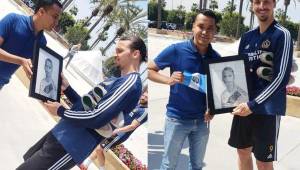Ibrahimovic recibió el regalo de parte de este artista guatemalteco.