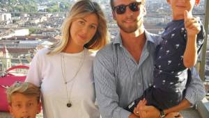Claudio Marchisio compartió esta imagen de su familia luego del asalto en su casa hoy en Turín.
