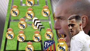 Real Madrid utilizó el equipo 'B' a mitad de semana en el triunfo ante Osasuna. Ahora Zidane vuelve a cambiar su 11 para el derbi de este sábado (1:00 pm) ante el Atlético en el Wanda Metropolitano.