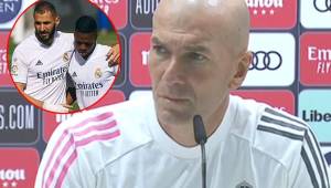 Zinedine Zidane calmó la polémica en torno al tema entre Benzema y Vinicius.
