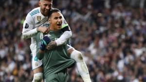 Navas cree que tiene la mejor defensa de la actualidad. En la imagen aparece con Sergio Ramos.