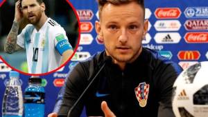 Rakitic defendió a Messi de todos sus criticos tras el triunfo de Croacia sobre Argentina en Rusia 2018.