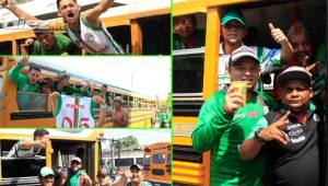 La afición del Marathón está emocionada y ha salido en varios buses rumbo a Tegucigalpa para la final ante Motagua en el estadio Nacional.