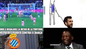 Te presentamos los mejores memes de la goleada del Barcelona 0-4 en el derbi ante el Espanyol. Messi se destaca.