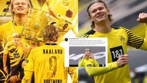 Erling Haaland brindó un contudente mensaje de superación tras finalizar la temporada con el Borussia Dortmund.