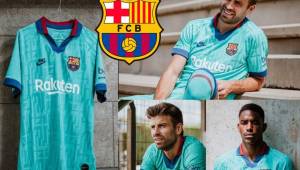 El FC Barcelona dio a conocer su tercera equipación estilo retro inspirada en la ciudad catalana, Gerard Piqué y Junior Firpo fueron los futbolistas que estuvieron en la presentación.