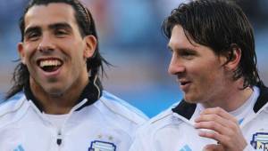 Tévez y Messi fueron compañeros en los Mundiales del 2006 y 2010.