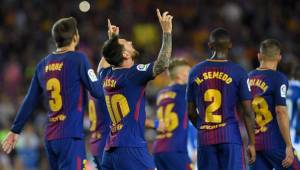 Lionel Messi ha anotado los dos goles del Barcelona en el Camp Nou.