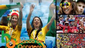 Todo el ambiente que se vivió en la previa del partido que Brasil doblegó a los ticos. Las mejores imágnes del apoyo que recibieron ambas selecciones.