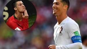 Cristiano Ronaldo y su nuevo estilo de barba; lo ha lucido ante Marruecos.