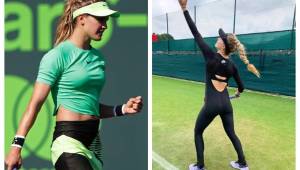 La canadiense Eugenie Bouchard ha llamado la atención previo al inicio del torneo de Wimbledon por su vestimenta.