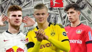 Trasfermarket ha revelado el precio de los futbolista de la Bundesliga, Robert Lewandowski es el gran ausente, Haaland y Sancho se roban el show.