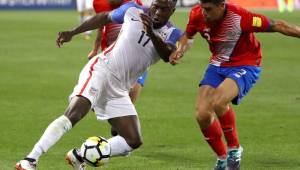 Jozy Altidore recibió sus dos tarjetas ante Costa Rica.