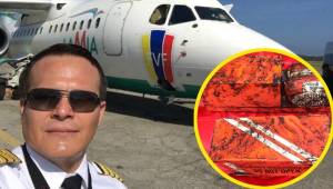 Miguel Quiroga posa junto al avión que se estrelló. Meses habían trasladado a la selección de Venezuela para juegos eliminatorios.