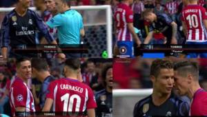 Cristiano y Torres tuvieron un pique en uno de los tramos del partido.