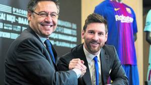 Bartomeu dice que Lionel Messi está tranquilo y que se quedará en el Barcelona.