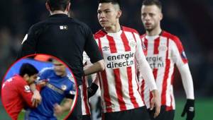 El mexicano Hirving Lozano está teniendo expulsiones muy seguidas en Holanda y comparan su comportamiento con el del uruguayo Luis Suárez.