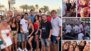 Antes de integrarse a las pretemporadas con sus equipos, los futbolistas Leo Messi, Luis Suárez, Césc Fábregas y Jordi Alba disfrutan de la fiesta en Ibiza. Las fotos de lo bien que se la están pasando.