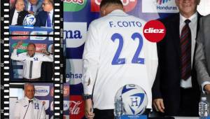 El uruguayo Fabián Coito fue presentado como nuevo técnico de la Selección de Honduras. Acá las imágenes del evento. Fotos Ronald Aceituno