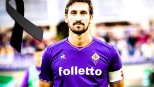 Davide Astori era el capitán del Fiorentina de la Serie A de Italia.
