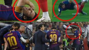 Lionel Messi enciende las alarmas en el FC Barcelona y sale lesionado del juego ante Sevilla.