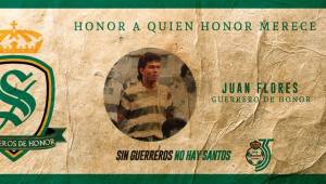 Así fue el homenaje para Juan Flores por parte del Santos Laguna.