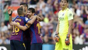 Lionel Messi lideró la victoria del FC Barcelona sobre el Huesca en el Camp Nou.