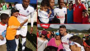 Luego del triunfo de 0-2 sobre el Altamira, los jugadores del Olimpia tras el final se sintieron queridos por la afición de El Paraíso.