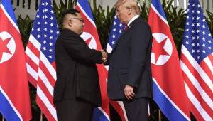 El presidente estadounidense Donald Trump auguró este martes una 'relación fantástica' con Kim Jong.
