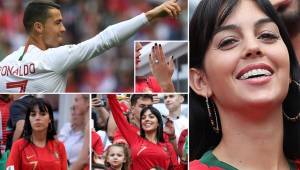 La novia de Cristiano Ronaldo, Georgina Rodríguez, se robó las miradas este miércoles en el estadio Olímpico de Luzhnikí, además sorprendió al mostrar un anillo que podría ser el de compromiso.