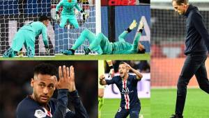 El PSG perdió el invicto en casa en lo que va de temporada y el guardameta tico ya sufrió su primera derrota con la camisa de los parisinos. FOTOS: AFP.