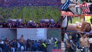 El juego entre San Luis y Querétaro se detuvo cuando en las gradas del estadio las barras de ambos equipos se enfrentaban.